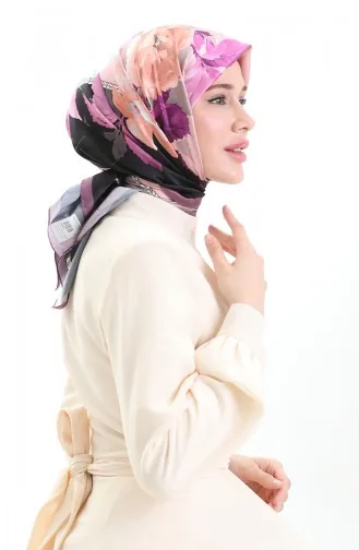 Karaca Viskose Schal 81050-05 Schwarz Nerz 81050-05