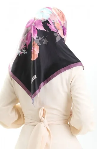 Karaca Viskose Schal 81050-05 Schwarz Nerz 81050-05