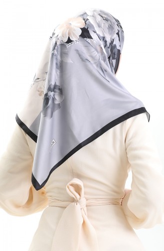 Karaca Rayon Eşarp 81050-11 Krem Gri