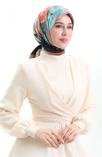 Karaca Rayon Sjaal 81050-12 Zwart Mosterd 81050-12