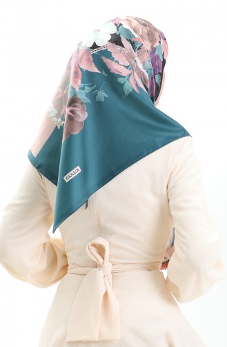 Karaca Rayon Eşarp 81050-13 Petrol Siyah