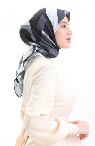 Karaca Soft Eşarp 81056-06 Siyah Gri
