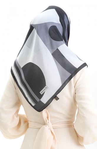 Karaca Soft Eşarp 81056-06 Siyah Gri