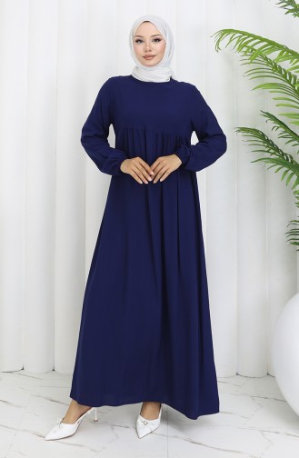 فستان أزرق كحلي 4102-02
