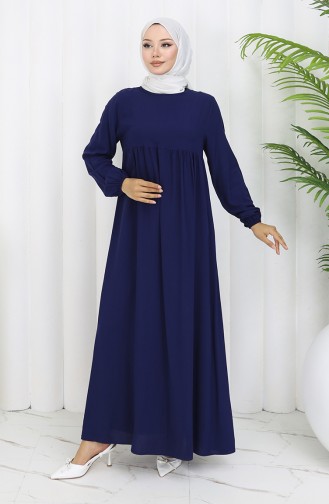 فستان أزرق كحلي 4102-02