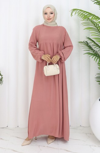 Pink Hijab Dress 4102-06