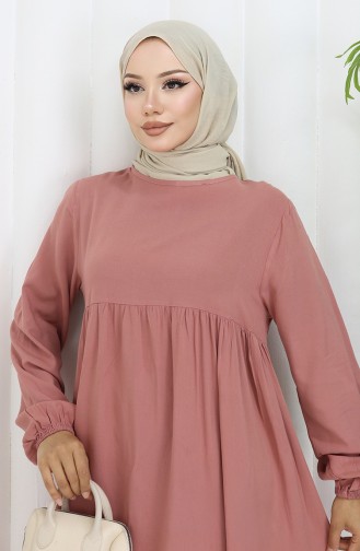 Pink Hijab Dress 4102-06