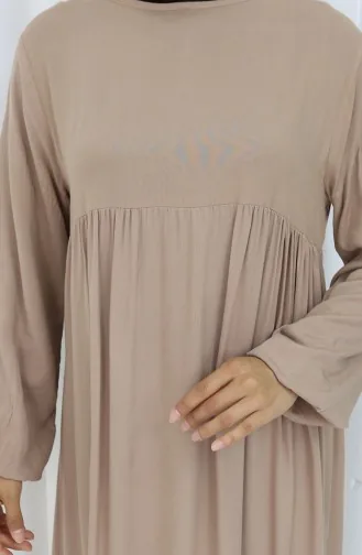 فستان ذو خصر مطوي 4102-07 من المنك 4102-07