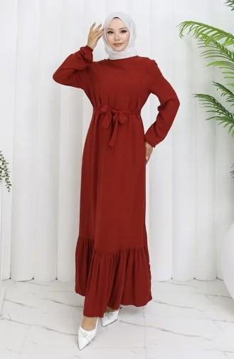 Frilled Belted Dress 4103-02 Tile 4103-02