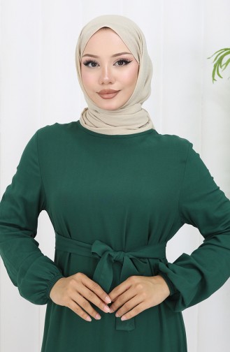 Smaragdgrün Hijab Kleider 4103-05