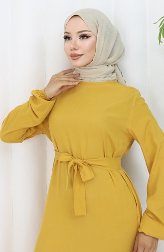 Robe Hijab Jaune 4103-06