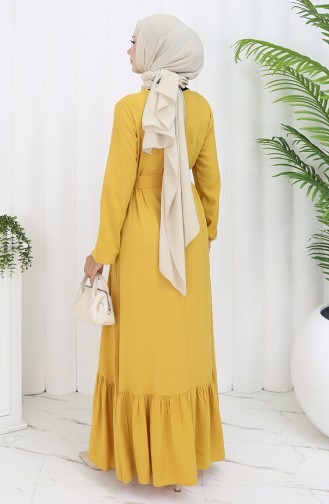 Robe Hijab Jaune 4103-06