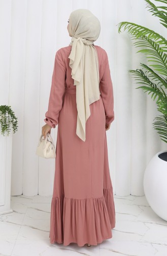 Pink Hijab Dress 4103-07