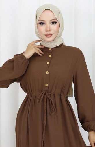 Braun Hijab Kleider 0085-03
