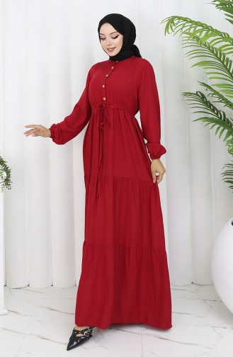 Robe Hijab Bordeaux 0085-08
