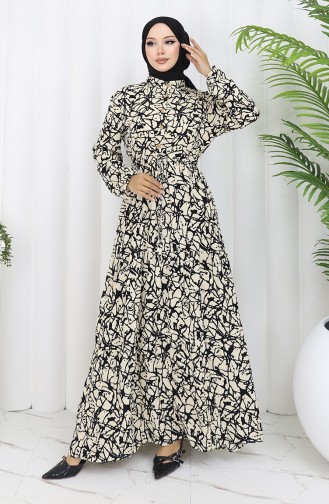 Robe Hijab Noir 0087-03