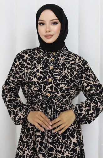 Black Hijab Dress 0087-05