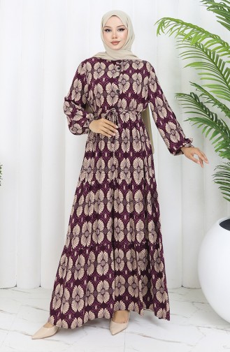 Zwetschge Hijab Kleider 2053-05