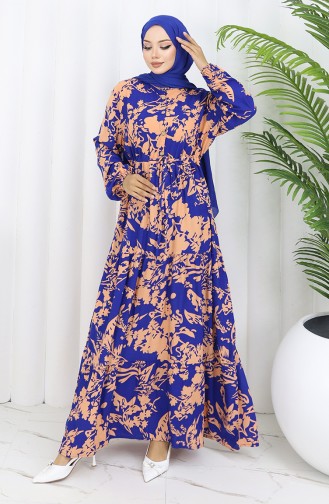 Robe Hijab Blue roi 2054-01
