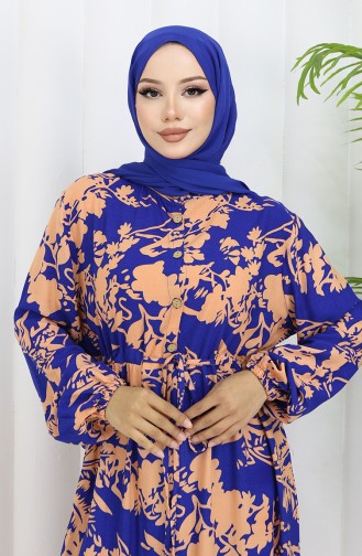 Robe Hijab Blue roi 2054-01