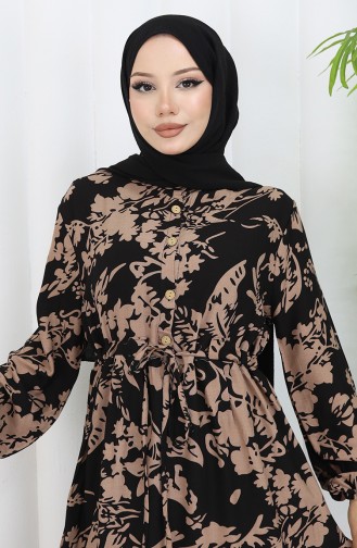 Black Hijab Dress 2054-04