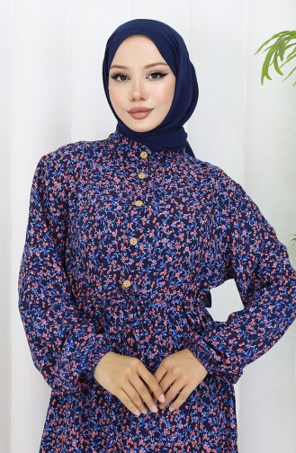 Robe Hijab Bleu Marine 2057-03