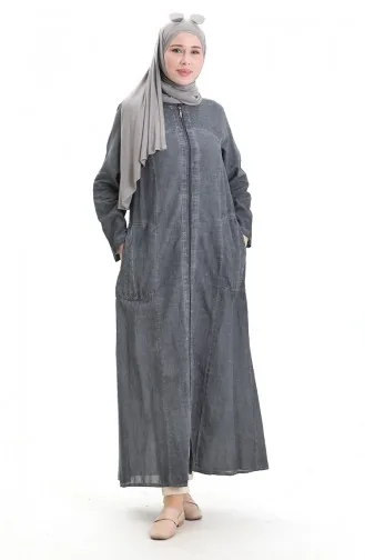Şile Cloth Authentic Abaya 2015-01 Grau 2015-01