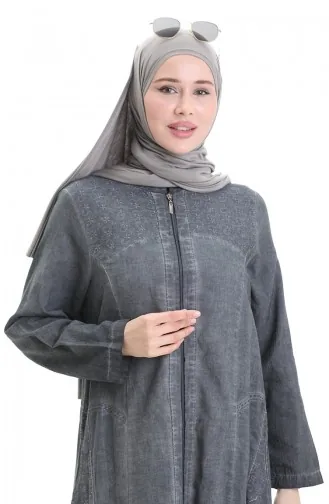 Şile Cloth Authentic Abaya 2015-01 Grau 2015-01