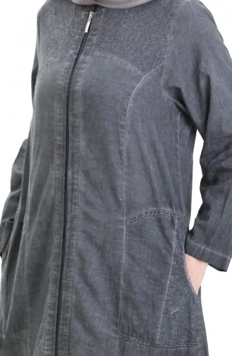 Şile Cloth Authentic Abaya 2015-01 Grau 2015-01