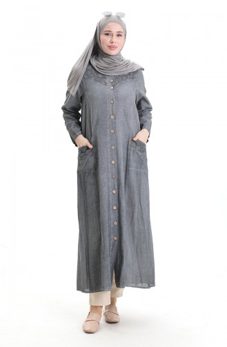 عباءه رمادي 4555-01