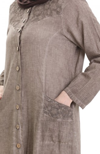 Beige Abaya 4555-03