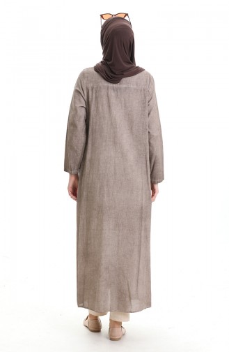 Beige Abaya 4555-03