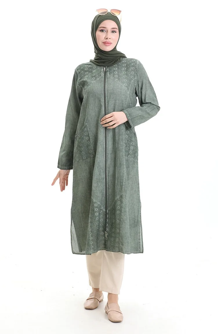 Authentique Cape Abaya 0708-02 Kaki 0708-02