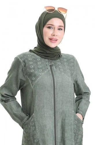 Authentique Cape Abaya 0708-02 Kaki 0708-02