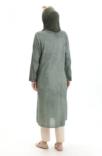 Authentique Cape Abaya 0708-02 Kaki 0708-02