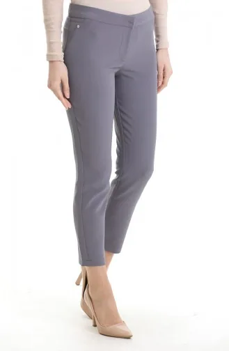 Straight Leg Trousers 4004-03 Gray 4004-03