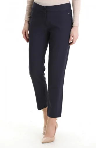 Straight Leg Trousers 4004-05 Navy Blue 4004-05