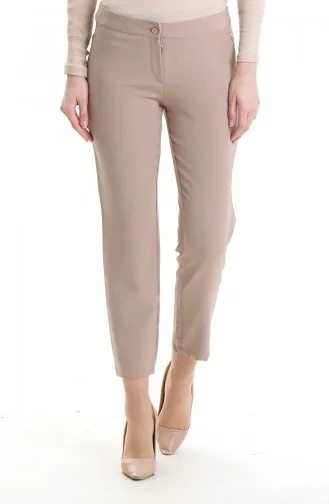 Straight Leg Trousers 4004-06 Milk Coffee 4004-06