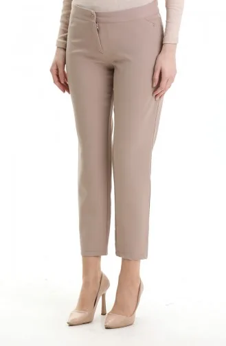 Straight Leg Trousers 4004-06 Milk Coffee 4004-06