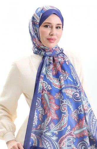 Etnik Desenli Soft Şal 70296-08 Mor Mint Yeşili