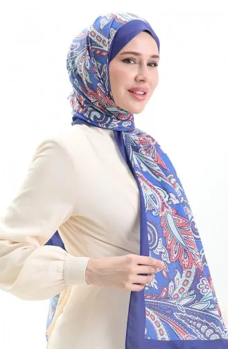 Etnik Desenli Soft Şal 70296-08 Mor Mint Yeşili