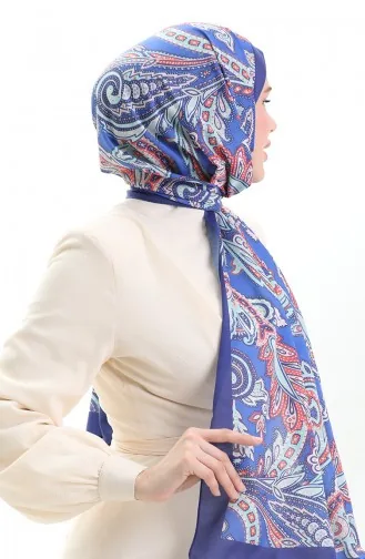 Etnik Desenli Soft Şal 70296-08 Mor Mint Yeşili