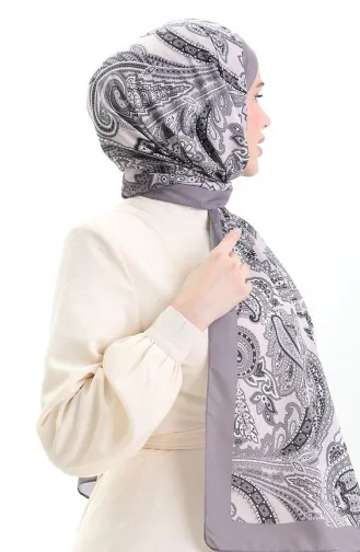 Ethnic Patterned Soft Shawl 70296-09 Mink Stone 70296-09