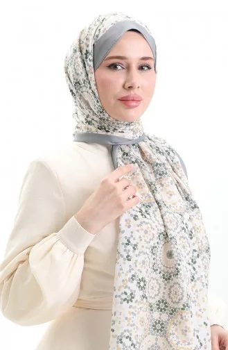 Desenli Soft Şal 70297-17 Taş Zümrüt Yeşili