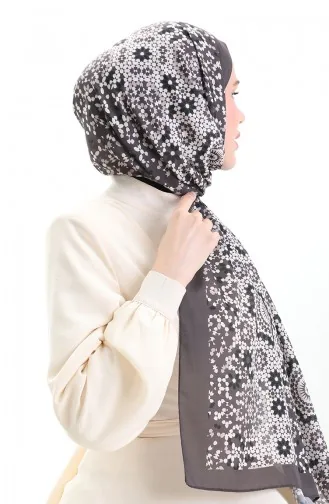 Châle Doux à Motifs 70297-19 Poudre De Café Amer 70297-19