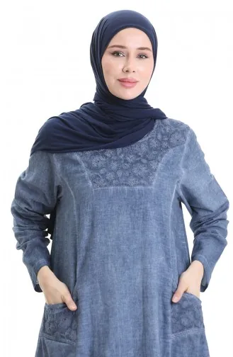 Şile Cloth Authentic Dress 4550-01 Ice Blue 4550-01