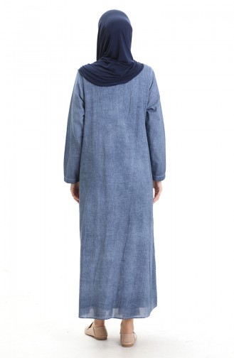 Ice Blue İslamitische Jurk 4550-01