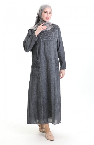 Gray İslamitische Jurk 4550-02