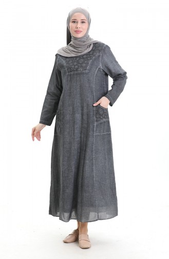 Gray İslamitische Jurk 4550-02