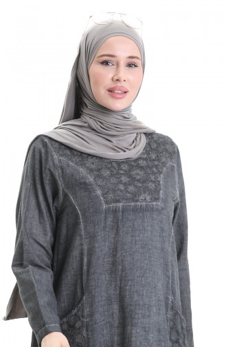 Gray İslamitische Jurk 4550-02